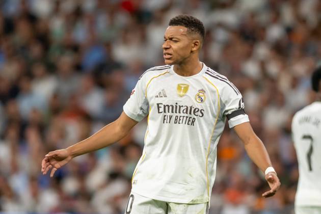 REAL MADRID CF v VILLARREAL CF. LA LIGA 2025 2026. ROUND 8. Real Madrid CF™s Kylian Mbappe during La Liga match. October 4, 2025. (ALTERPHOTOS Jorge Ropero) MadridSpain Copyright: xJorgexRoperox