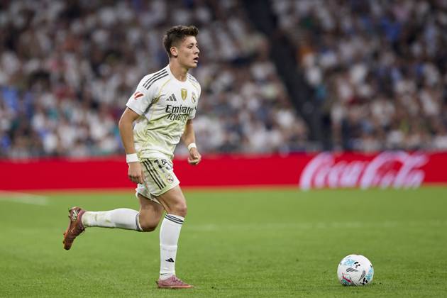 October 4, 2025, Madrid, Madrid, Spain: Arda GoÂ¼ler of Real Madrid CF during La Liga football match between Real Madrid CF v Villareal CF at Santiago Bernabeu Stadium in Madrid, Spain, October 4, 2025 Madrid Spain - ZUMAa206 20251004_zsp_a206_223 Copyright: xRubenxAlbarranx