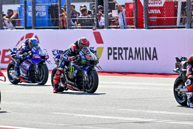 MOTO - MOTO GP - GRAND PRIX OF INDONESIA 2026 20 QUARTARARO Fabio (fra), Monster Energy Yamaha MotoGP, Yamaha YZR-M1, action, start, dÃ part during the 2025 MotoGP Pertamina Grand Prix of Indonesia on the Mandalika circuit from October 3 to 5, At West Nusa Tenggara, Indonesia - West Nusa TenggaraIndonesia  Copyright: xGIGIxSOLDANOx