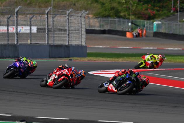 MOTO - MOTO GP - GRAND PRIX OF INDONESIA 2026 20 QUARTARARO Fabio (fra), Monster Energy Yamaha MotoGP, Yamaha YZR-M1, action with 10 MARINI Luca (ita), Honda Team, Honda RC213V during the 2025 MotoGP Pertamina Grand Prix of Indonesia on the Mandalika circuit from October 3 to 5, At West Nusa Tenggara, Indonesia - West Nusa TenggaraIndonesia  Copyright: xGIGIxSOLDANOx