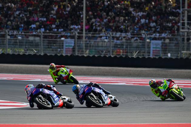 MOTO - MOTO GP - GRAND PRIX OF INDONESIA 2026 43 MILLER Jack (aus), Prima Pramac Racing, Yamaha YZR-M1, action with 88 OLIVEIRA Miguel (prt), Prima Pramac Racing, Yamaha YZR-M1 during the 2025 MotoGP Pertamina Grand Prix of Indonesia on the Mandalika circuit from October 3 to 5, At West Nusa Tenggara, Indonesia - West Nusa TenggaraIndonesia  Copyright: xGIGIxSOLDANOx