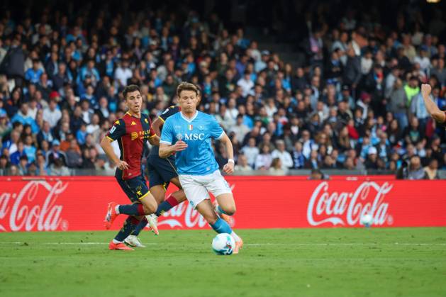 October 5, 2025, Napoli, Campania, ITALIA: Scott McTominay of SSC Napoli During the 2025 26 Italian Serie A football match between SSC Napoli and Genoa on October 5, 2025, at the Diego Armando Maradona Stadium in Naples...Pictured: Napoli ITALIA - ZUMAs236 20251005_aap_s236_063 Copyright: xFabioxSassox