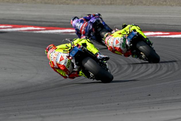 MOTO - MOTO GP - GRAND PRIX OF INDONESIA 2026 21 MORBIDELLI Franco (ita), Pertamina Enduro VR46 Racing Team, Ducati Desmosedici GP24, action with 49 DI GIANNANTONIO Fabio, Pertamina Enduro VR46 Racing Team, Ducati Desmosedici GP25 during the 2025 MotoGP Pertamina Grand Prix of Indonesia on the Mandalika circuit from October 3 to 5, At West Nusa Tenggara, Indonesia - West Nusa TenggaraIndonesia  Copyright: xGIGIxSOLDANOx