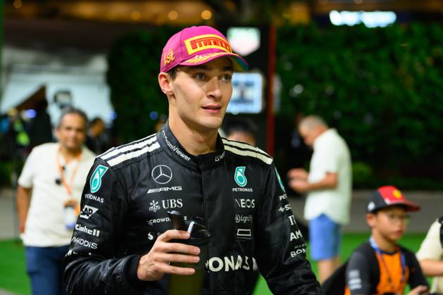 October 5, 2025, Singapore, Tamilnadu, Singapore: George Russell of Mercedes pictured at the Paddock after the win at the F1 Grand Prix of Singapore at Marina Bay Street Circuit on October, 5th, 2025 in Singapore. Singapore Singapore - ZUMAc251 20251005_znp_c251_031 Copyright: xVikramxChandrasekarx