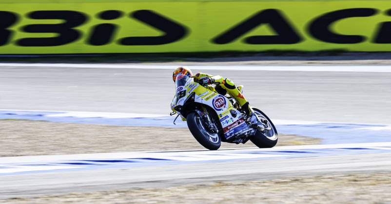 October 10, 2025, Cascais, Lisbon, Portugal: Andrea Iannone in action during the WorldSBK Championship Free Practice at the Estoril Circuit, Portugal, on October 11, 2025. Cascais Portugal - ZUMAr200 20251010_zsp_r200_023 Copyright: xNunoxReisinhox