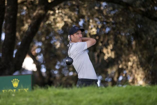 October 10, 2025, Madrid, Madrid, Spain: ROSS FISHER, taking the first shot from hole 1 during the matchday of the Open de EspaoÂ±a presented by Madrid, held at the Club de Campo Villa de Madrid on October 10, 2025, in Madrid, Spain. Madrid Spain - ZUMAc312 20251010_zsp_c312_099 Copyright: xOscarxManuelxSanchezx