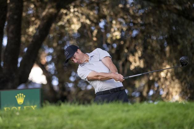 October 10, 2025, Madrid, Madrid, Spain: ROSS FISHER, taking the first shot from hole 1 during the matchday of the Open de EspaoÂ±a presented by Madrid, held at the Club de Campo Villa de Madrid on October 10, 2025, in Madrid, Spain. Madrid Spain - ZUMAc312 20251010_zsp_c312_103 Copyright: xOscarxManuelxSanchezx