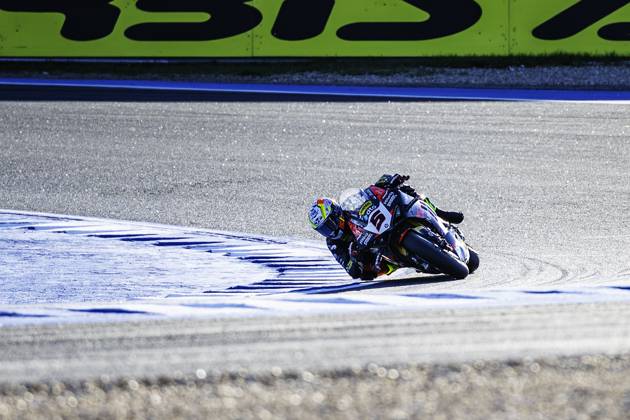 October 11, 2025, Cascais, Lisbon, Portugal: Yari Montella in action during the WorldSBK Championship Free Practice 3 at the Estoril Circuit, Portugal, on October 11, 2025. Cascais Portugal - ZUMAr200 20251011_zsp_r200_018 Copyright: xNunoxReisinhox