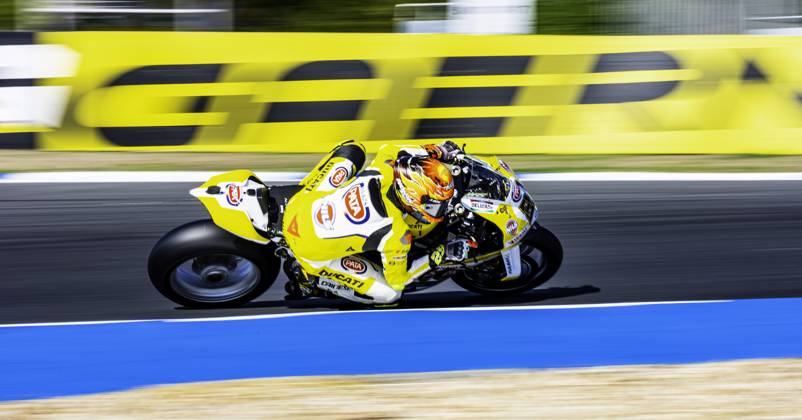 October 11, 2025, Cascais, Lisbon, Portugal: Andrea Iannone in action during the WorldSBK Championship Tissot Superpole at the Estoril Circuit, Portugal, on October 11, 2025. Cascais Portugal - ZUMAr200 20251011_zsp_r200_045 Copyright: xNunoxReisinhox