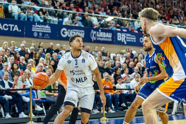 Kevin McClain MLP Academics Heidelberg, 03 , GER, Rostock Seawolves vs MLP Academics Heidelberg, easycredit BBL, Basketball, Bundesliga, Matchday 4, Season 2025 2026, 12 10 2025, GER, Rostock Seawolves vs MLP Academics Heidelberg, easycredit BBL, Basketball, Bundesliga, Matchday 4, Season 2025 2026, 12 10 2025, Rostock Copyright: xEibner-Pressefoto DenverxEhrlichx EP_DEH