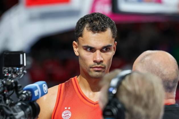 Oscar da Silva FC Bayern Basketball, 01 in post-match interview, GER, FC Bayern Basketball vs BMA365 Bamberg Baskets, Basketball, easycredit Basketball Bundesliga, Matchday 4, Season 2025 2026, 12 10 2025, GER, FC Bayern Basketball vs BMA365 Bamberg Baskets, Basketball, easycredit Basketball Bundesliga, Matchday 4, Season 2025 2026, 12 10 2025 Munich Copyright: xEibner-Pressefoto JennixMaulx EP_JML