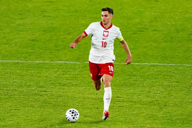 Tomasz Pienko seen during U21, U 21 2027 EURO Qualifying, EM, Europameisterschaft game between national teams of Poland and Montenegro (Kazimierz Koper Ball Raw Images) Katowice Arena Katowice Poland Copyright: xKazimierzxKoperx kazimierzkoper_poland_montenegro_u21_2526-158