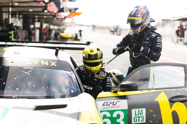 AUTO - ELMS - 4 HOURS OF PORTIMAO 2025 BERRY Martin (sgp), Iron Lynx, Mercedes-AMG GT3 Evo, LMGT3, portrait HANAFIN Lorcan (gbr), Iron Lynx, Mercedes-AMG GT3 Evo, LMGT3, portrait during the 4 Hours of Portimao, 6th round of the 2025 European Le Mans Series on the Autodromo Internacional do Algarve from October 16 to 18, 2025 in Portimao, Portugal -  Copyright: xJoaoxFilipex