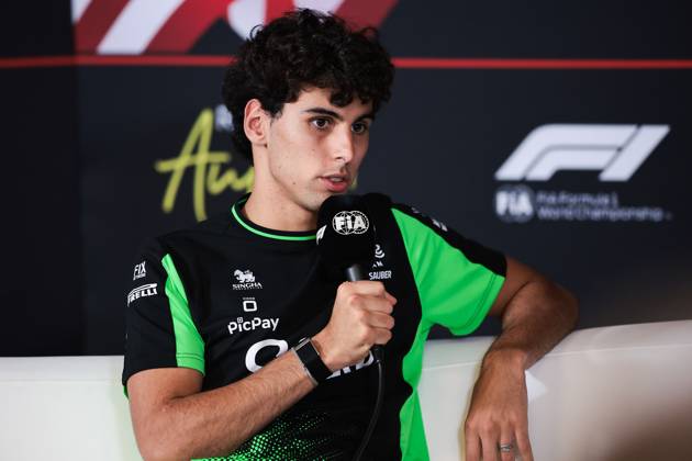 F1 - UNITED STATES GRAND PRIX 2025 BORTOLETO Gabriel (bra), Stake F1 Team Kick C45, portrait press conference, PK, Pressekonferenz during the 2025 Formula 1 United States Grand Prix, 19th round of the 2025 FIA Formula One World Championship, WM, Weltmeisterschaft from October 17 to 19, 2025 on the Circuit of the Americas, in Austin, Texas, United States of America - AustinUnited States Copyright: xEricxAlonsox