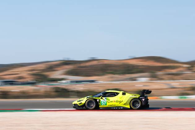 AUTO - ELMS - 4 HOURS OF PORTIMAO 2025 57 KIMURA Takeshi (jpn), SERRA Daniel (bra), TUCK Ben (grr), Kessel Racing, Ferrari 296 GT3, LMGT3, action during the 4 Hours of Portimao, 6th round of the 2025 European Le Mans Series on the Autodromo Internacional do Algarve from October 16 to 18, 2025 in Portimao, Portugal - Copyright: xJoaoxFilipex
