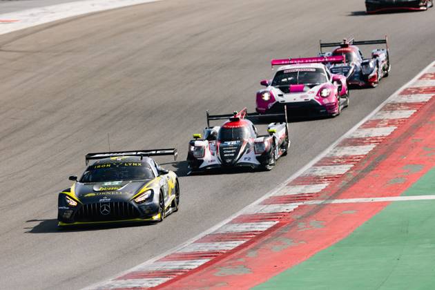 AUTO - ELMS - 4 HOURS OF PORTIMAO 2025 63 BERRY Martin (sgp), HANAFIN Lorcan (gbr), SCHILLER Fabian (gbr), Iron Lynx, Mercedes-AMG GT3 Evo, LMGT3, action during the 4 Hours of Portimao, 6th round of the 2025 European Le Mans Series on the Autodromo Internacional do Algarve from October 16 to 18, 2025 in Portimao, Portugal - Copyright: xJoaoxFilipex