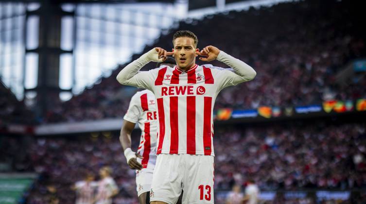 Cologne, Germany 18th Oct 2025 Goal celebration Said El Mala Köln 1 FC Köln FC Augsburg 18 10 2025