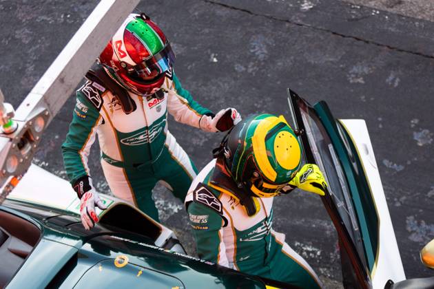 AUTO - ELMS - 4 HOURS OF PORTIMAO 2025 55 CAMERON Duncan (gbr), GRIFFIN Matt (irl), PEREL David (zaf), Spirit of Race, Ferrari 296 GT3, LMGT3, pitlane, during the 4 Hours of Portimao, 6th round of the 2025 European Le Mans Series on the Autodromo Internacional do Algarve from October 16 to 18, 2025 in Portimao, Portugal - Copyright: xJoaoxFilipex