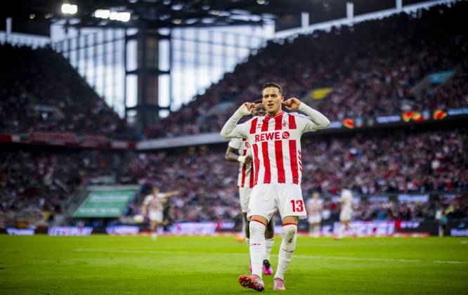 Cologne, Germany 18th Oct 2025 Goal celebration Said El Mala Köln 1 FC Köln FC Augsburg 18 10 2025