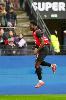 Stade Rennais FC v AJ Auxerre - Ligue 1 McDonald s 2025 2026 07 Breel EMBOLO (srfc) during the Ligue 1 McDonald s match between Rennes and Auxerre at Roazhon Park on October 19, 2025 in Rennes, France. Rennes France Copyright: xFEPx 776348165