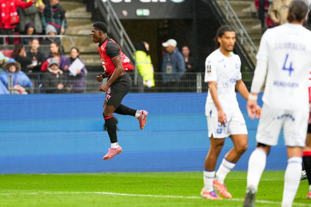Stade Rennais FC v AJ Auxerre - Ligue 1 McDonald s 2025 2026 07 Breel EMBOLO (srfc) during the Ligue 1 McDonald s match between Rennes and Auxerre at Roazhon Park on October 19, 2025 in Rennes, France. Rennes France Copyright: xFEPx 776348165