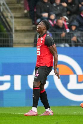 Stade Rennais FC v AJ Auxerre - Ligue 1 McDonald s 2025 2026 07 Breel EMBOLO (srfc) during the Ligue 1 McDonald s match between Rennes and Auxerre at Roazhon Park on October 19, 2025 in Rennes, France. Rennes France Copyright: xFEPx 776348165