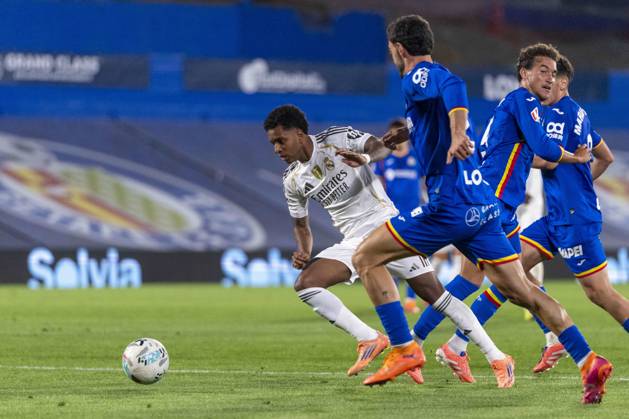 October 20, 2025, Madrid, Madrid, Spain: RODRYGO GOES of Real Madrid CF during the match belonging to the 25 26 season of La Liga EA soccer Ã¢â‚¬oe GETAFE CF vs. REAL MADRID CF Ã¢â‚¬Â held on October 19, 2025, at the Coliseum Stadiumo, Madrid, Spain. Madrid Spain - ZUMAc312 20251020_zsp_c312_197 Copyright: xOscarxManuelxSanchezx