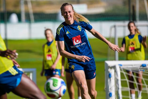 251022 Amanda Ilestedt of the Swedish women s national football team at a training session on October 22, 2025 in Benahavis Photo Ludvig Thunman BILDBYRAN code LT LT0733 fotboll football soccer fotball träning practice training sverige sweden dam bbeng Copyright: LUDVIGxTHUNMAN BB251022LT059