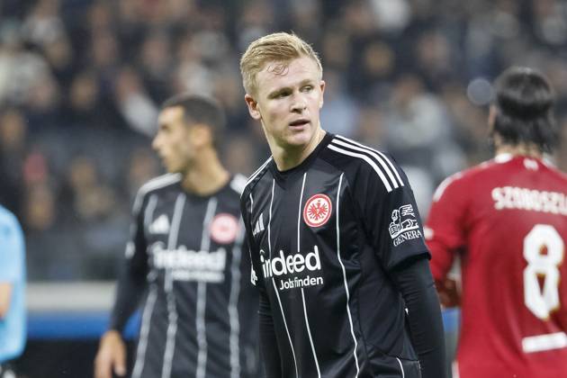 Jonathan Burkardt Eintracht Frankfurt, 09 , Germany, UEFA Champions League, Matchday 3, 2025 2026, Eintracht Frankfurt vs Liverpool FC, 22 10 2025, Frankfurt Stadion, Frankfurt, Germany Frankfurt Frankfurt Stadion Hessen Germany Copyright: xGrantxHubbsx