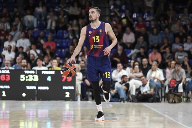 October 23, 2025, Barcelona, Barcelona, Spain: Tomas Satoransky of FC Barcelona, Barca in action during the Turkish Airlines Euroleague 2025 26 League Phase MD6 match played between FC Barcelona and Zalgiris Kaunas at Palau Blaugrana on October 23, 2025 in Barcelona, Spain. Barcelona Spain - ZUMAa181 20251023_zaa_a181_136 Copyright: xJavierxBorregox