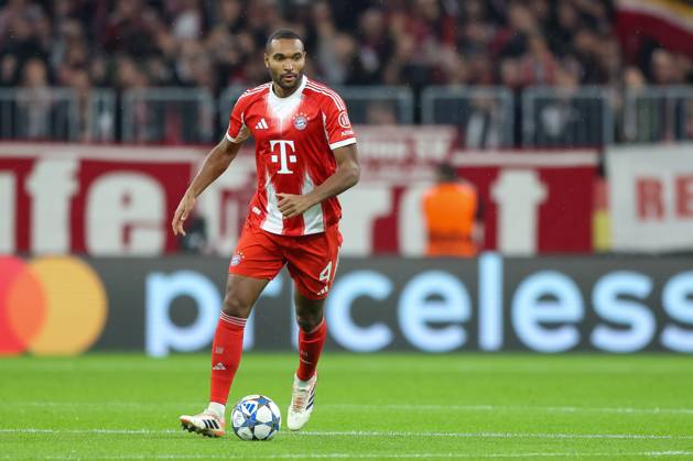 Jonathan Tah FC Bayern Muenchen, 04 with ball, GER, FC Bayern Muenchen vs Club Bruegge, Football, UEFA Champions League, League Phase, Matchday 3, Season 2025 2026, 22 10 2025, GER, FC Bayern Muenchen vs Club Bruegge, Football, UEFA Champions League, League Phase, Matchday 3, Season 2025 2026, 22 10 2025 Muenchen Copyright: xEibner-Pressefoto JennixMaulx EP_JML