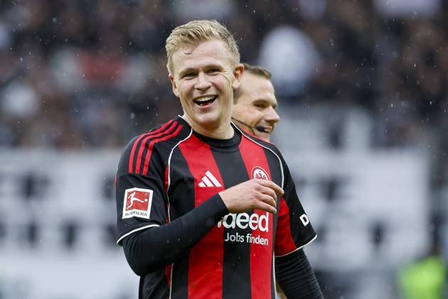 Jonathan Burkardt Eintracht Frankfurt, 09 , Germany, Football, 1 Bundesliga, Matchday 8, 2025 2026, Eintracht Frankfurt vs FC St Pauli, 25 10 2025, Deutsche Bank Park, Frankfurt am Main, Germany Frankfurt am Main Deutsche Bank Park Hessen Germany Copyright: xGrantxHubbsx