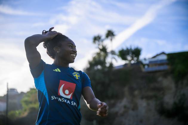 251025 Monica Jusu Bah of the Swedish women s national football team on October 25, 2025 in Benahavis Photo Ludvig Thunman BILDBYRAN code LT LT0736 fotboll football soccer fotball träning practice training sverige sweden dam bbeng Copyright: LUDVIGxTHUNMAN BB251025LT035