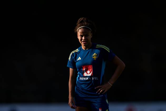 251025 Felicia Schröder of the Swedish women s national football team on October 25, 2025 in Benahavis Photo Ludvig Thunman BILDBYRAN code LT LT0736 fotboll football soccer fotball träning practice training sverige sweden dam bbeng Copyright: LUDVIGxTHUNMAN BB251025LT044