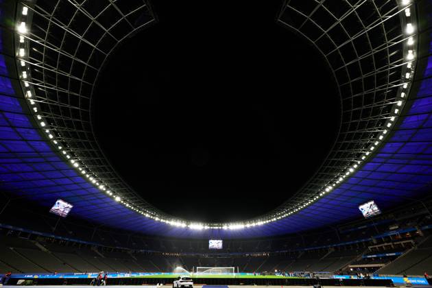 Mood picture Olympiastadion Berlin, GER, Hertha BSC vs ,Fortuna Duesseldorf, 2 Bundesliga, Season 2025 2026, 10 Matchday, 25 010 2025 DFL REGULATIONS PROHIBIT ANY USE OF PHOTOGRAPHS AS IMAGE SEQUENCES AND OR QUASI VIDEO GER, Hertha BSC vs ,Fortuna Duesseldorf, 2 Bundesliga, Season 2025 2026, 10 Matchday, 25 010 2025 Berlin Copyright: xEibner-Pressefotox xClaudiusxRauchx EP_CRH
