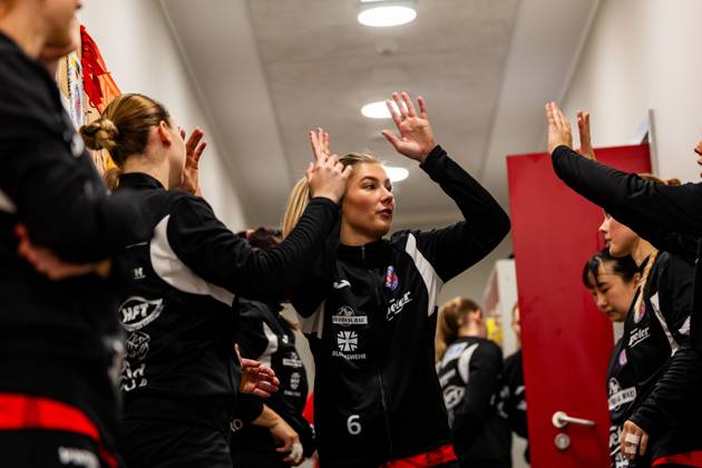 25 10 2025, GER, Handball, Women, Season 2025 2026, Alsco 1 Bl, 6 Matchday, Thueringer HC VfL Oldenburg Nathalie Hendrikse Thueringer HC,6 99947 Bad Langensalza Salza Halle Sporthalle Mehrz Thüringen Germany