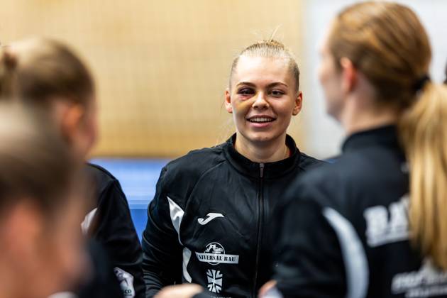 25 10 2025, GER, Handball, Women, Season 2025 2026, Alsco 1 Bl, 6 Matchday, Thueringer HC VfL Oldenburg Lotta Heider Thueringer HC,7 99947 Bad Langensalza Salza Halle Sporthalle Mehrz Thüringen Germany
