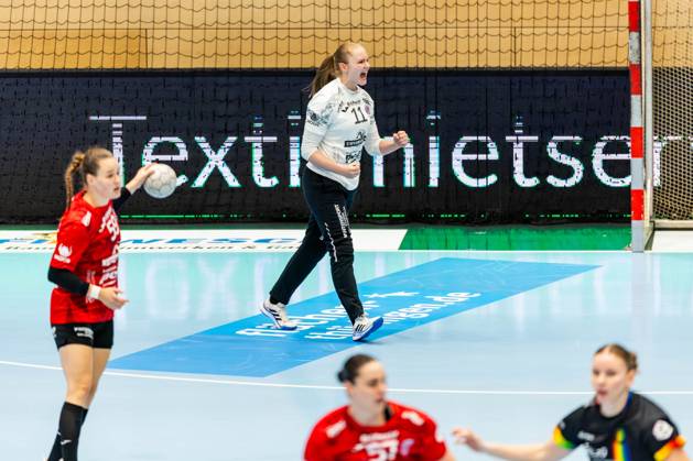 25 10 2025, GER, Handball, Women, Season 2025 2026, Alsco 1 Bl, 6 Matchday, Thueringer HC VfL Oldenburg Laura Kuske Thueringer HC,11 99947 Bad Langensalza Salza Halle Sporthalle Mehrz Thüringen Germany