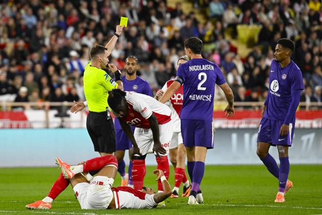 FOOTBALL : AS Monaco VS Toulouse FC - Ligue 1 McDonald s - 25 10 2025 Ligue 1 McDonald s match between AS Monaco and Toulouse FC on October 25, 2025 at the Louis II Stadium in Monaco. MonacoMonaco Copyright: xWilliamxCannarellax