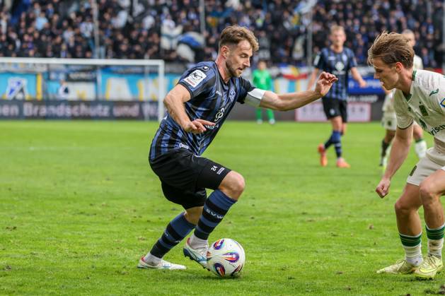 Lukas Klünter SV Waldhof Mannheim, 24 Soccer 3 League, Matchday 12, SV Waldhof Mannheim vs TSV 1860 Munich on 25 10 2025 at Mannheim Carl Benz Stadion , Germany Mannheim Carl Benz Stadion Germany Copyright: xFranzxReindelx