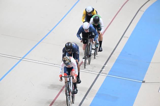 26-10-2025 World Championships Elite Women Track; Giornata 05; 2025, Colombia; 2025, Japan; Cuadrado Florez, Stefany Lorena; Sato, Mina; Santiago Del Cile - Velodromo Penalolen;