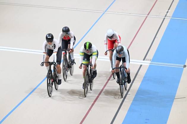26-10-2025 World Championships Elite Women Track; Giornata 05; 2025, Germany; 2025, Australia; 2025, Ain; Friedrich, Lea Sophie; Mccaig, Alessia; Lysenko, Alina; Santiago Del Cile - Velodromo Penalolen;