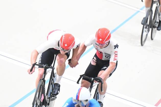 26-10-2025 World Championships Elite Track; Giornata 05; 2025, Svizzera; Poot, Mats; Tappeiner, Pascal; Santiago Del Cile - Velodromo Penalolen;