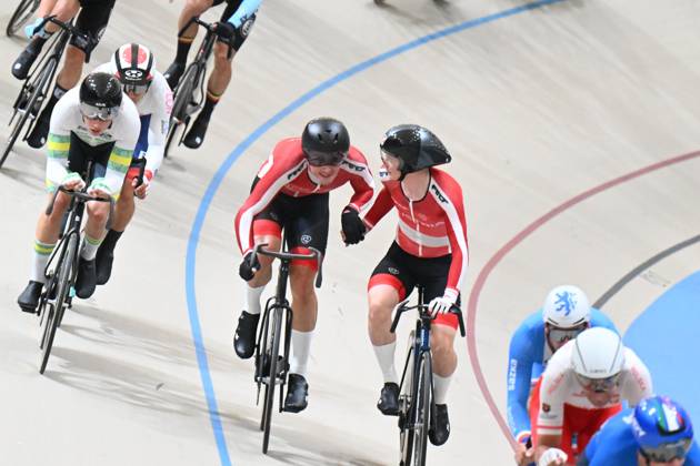 26-10-2025 World Championships Elite Track; Giornata 05; 2025, Austria; Kokas, Raphael; Schmidbauer, Maximilian; Santiago Del Cile - Velodromo Penalolen;