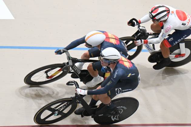 26-10-2025 World Championships Elite Track; Giornata 05; 2025, Spain; Alvarez Martinez, Hector; Torres Barcelo, Albert; Santiago Del Cile - Velodromo Penalolen;