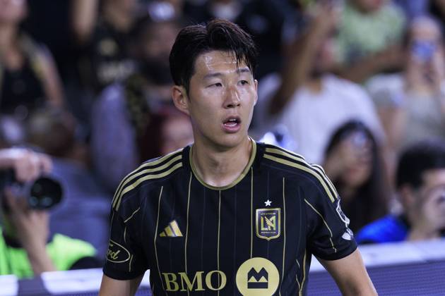 October 29, 2025, Los Angeles, California, USA: Son Heung-min 7 of the Los Angeles Football Club during Game1 of the Audi 2025 MLS, Fussball Herren, USA Cup Playoffs game against the Austin FC on Wednesday October 29, 2025 at the BMO Stadium in Los Angeles, California. LAFC defeats Austin FC, 2-1. ARIANA RUIZ PI Los Angeles USA - ZUMAp124 20251029_zaa_p124_013 Copyright: xArianaxRuizx
