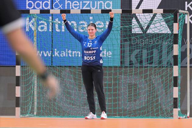 Marie Kristin Weiss TusSies Metzingen, 12 in goal TusSies Metzingen vs Buxtehuder SV, Handball, Alsco HBF, 7 League Matchday, Season 2025 2026, 01 11 2025 TusSies Metzingen vs Buxtehuder SV, Handball, Alsco HBF, 7 League Matchday, Season 2025 2026, 01 11 2025 Tuebingen Copyright: xEibner-Pressefoto TobiasxBaurx EP_TBR