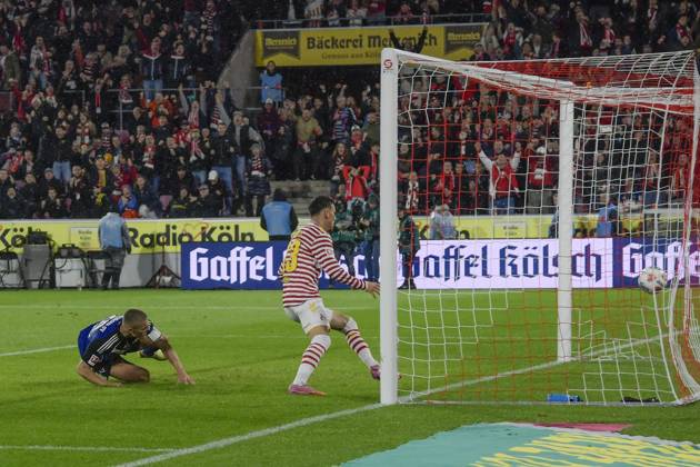 Said El Mala Koeln 13 scores the goal for 3 1 02 11 2025 Soccer 1 FC Koeln vs Hamburger SV, Rheinenergiestadion, Koeln, DFB DFL REGULATIONS PROHIBIT ANY USE OF PHOTOGRAPHS AS IMAGE SEQUENCES AND OR QUASI VIDEO Copyright: xpepphotox xHorstxMauelshagenx pep00321, pep_20251102_hm_188134