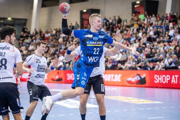 Torben Matzken TVB Stuttgart, 22 GER, TVB Stuttgart SG Flensburg Handewitt, DAIKIN HBL, Handball, Bundesliga, DHB Pokal Round of 16, Season 2025 2026, 05 11 2025 GER, TVB Stuttgart SG Flensburg Handewitt, DAIKIN HBL, Handball, Bundesliga, DHB Pokal Round of 16, Season 2025 2026, 05 11 2025 Stuttgart Copyright: xSandyxDinkelackerx EP_SDR