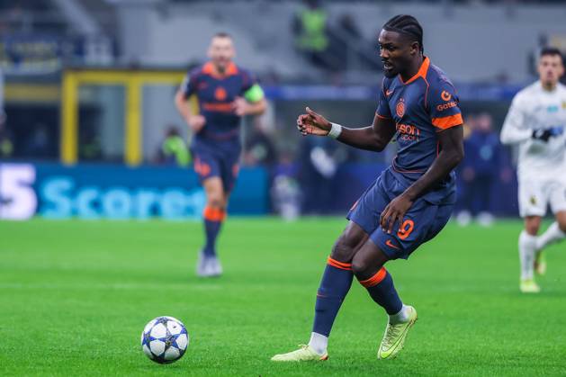 Marcus Thuram of FC Internazionale seen in action during UEFA Champions League 2025 26 League Phase - Matchday 4 football match between FC Internazionale and FC Kairat Almaty at San Siro Stadium in Milan Italy on 05 November 2025. Milan Stadio Giuseppe Meazza Milan Italy Copyright: xEPhotopressx SP24-1283-145